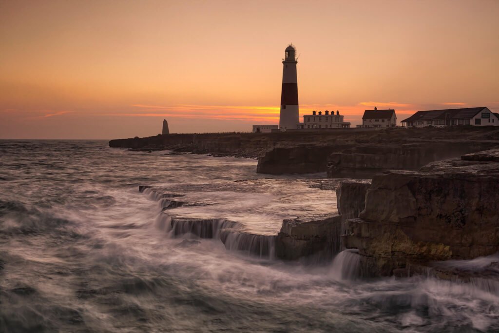 Portland Bill Lighthouse, Jurassic Coast, Dorset, England.