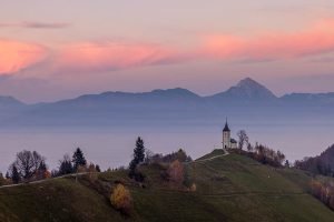 Jamnik Church in Slovenia.